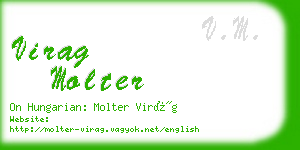 virag molter business card